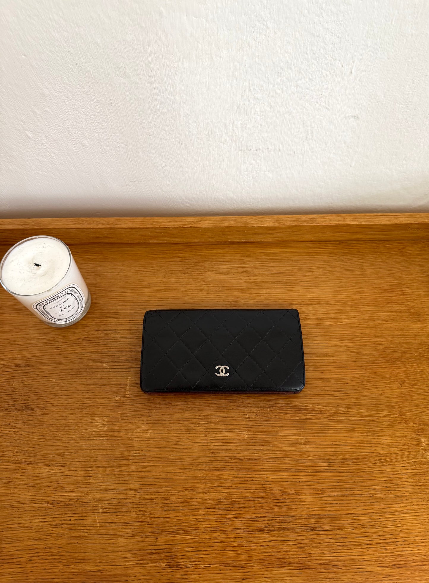 SERIES 11 CHANEL CLASSIC LONG WALLET LAMBSKIN BLACK