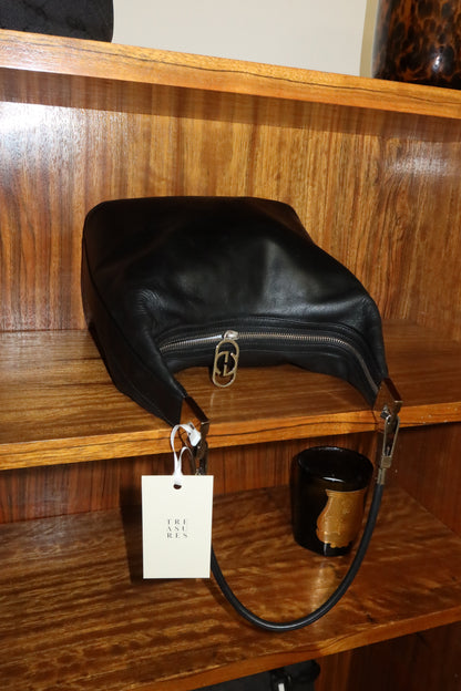 GUCCI LEATHER BLACK SHOULDER BAG BY TOM FORD