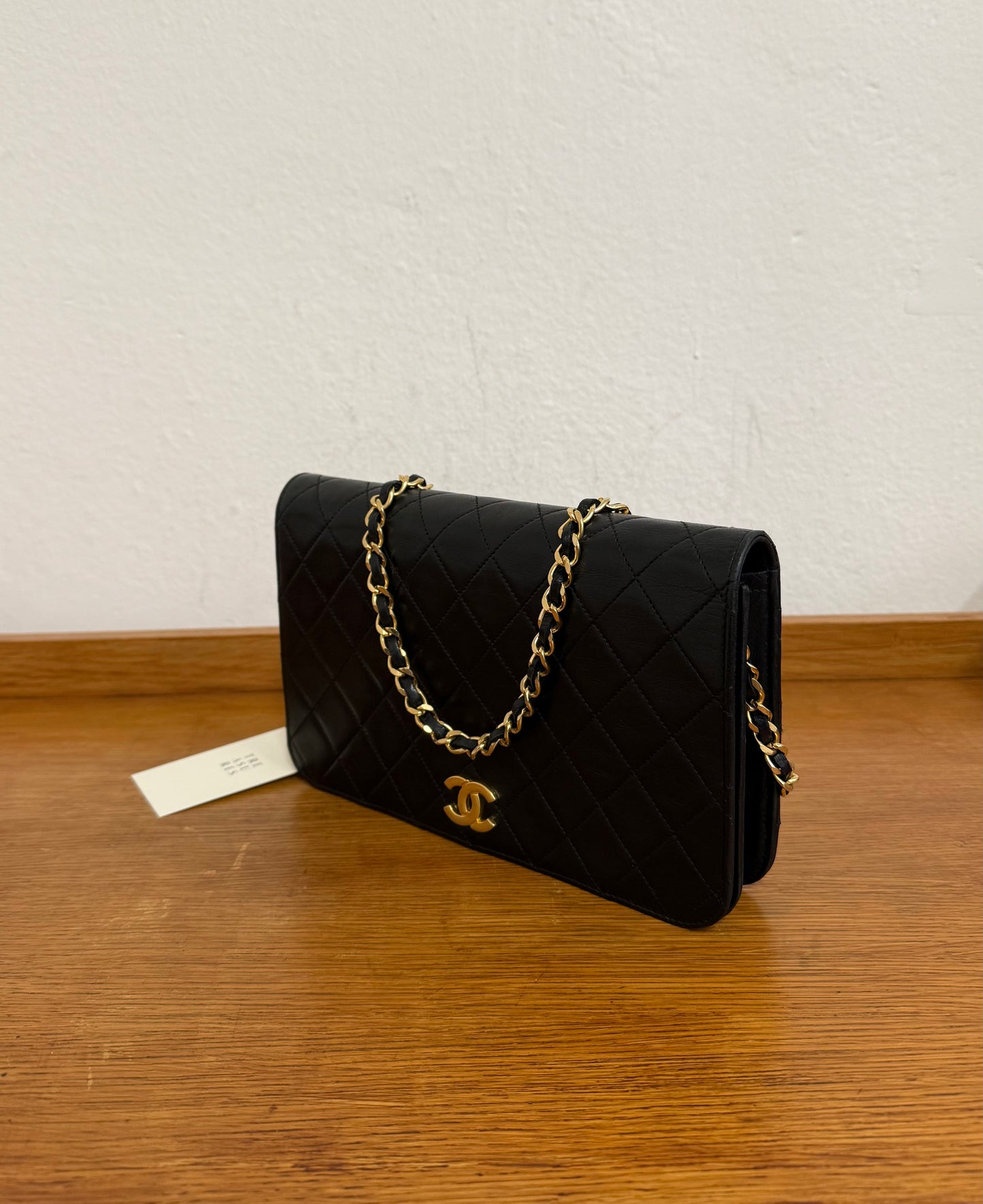 CHANEL FULL FLAP LAMBSKIN BLACK