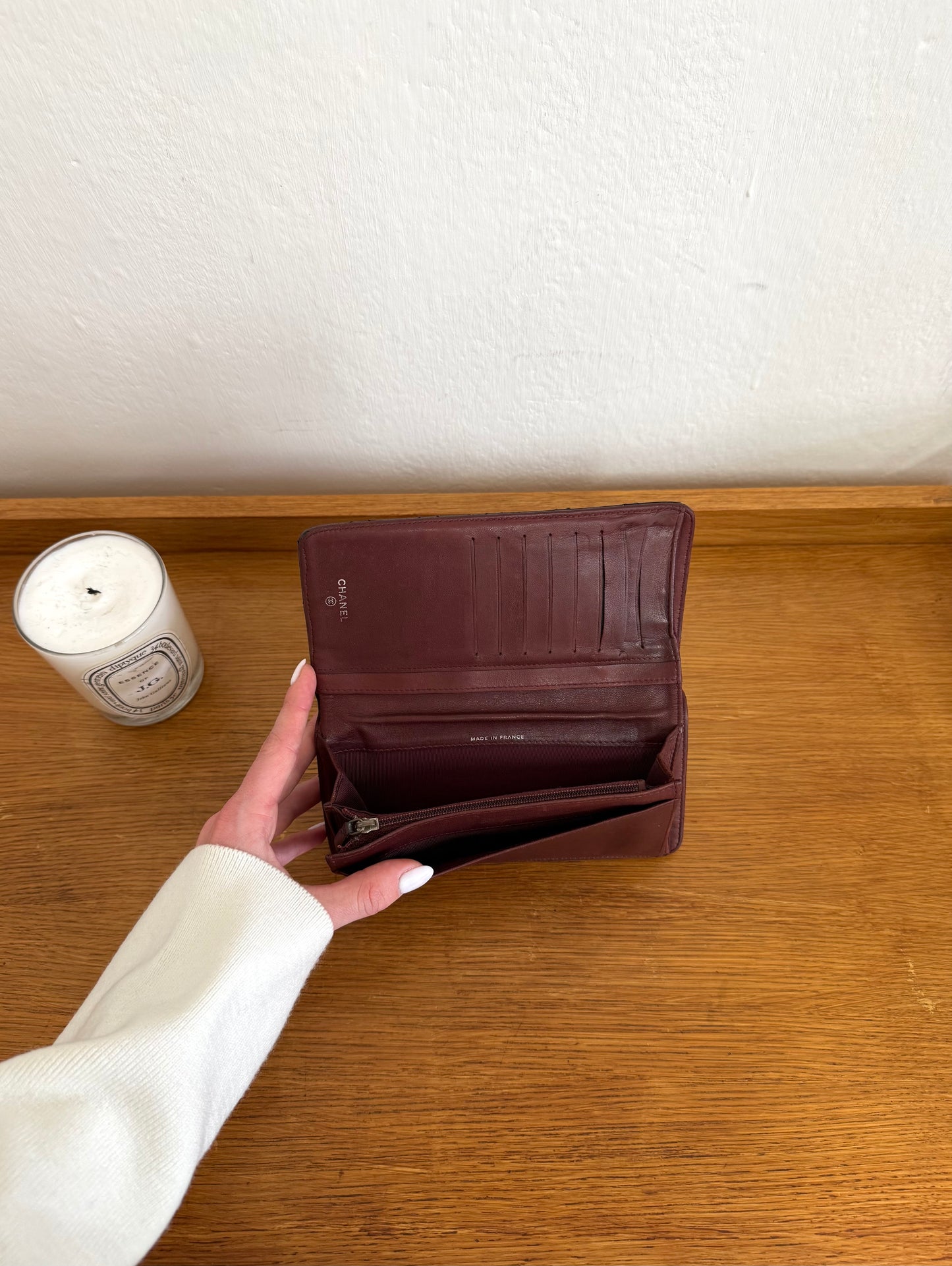 SERIES 11 CHANEL CLASSIC LONG WALLET LAMBSKIN BLACK