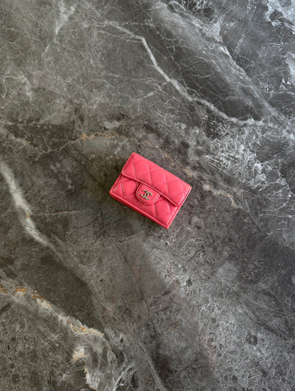 Chanel Mini Wallet Lambskin Pink