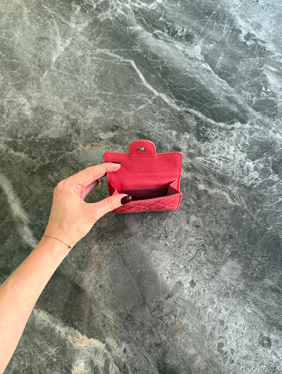 Chanel Mini Wallet Lambskin Pink