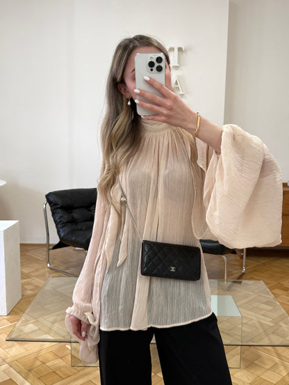 SERIES 14 CHANEL CLASSIC LONG WALLET LAMBSKIN BLACK