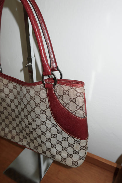 GUCCI GG SHOULDER TOTE BAG WINE