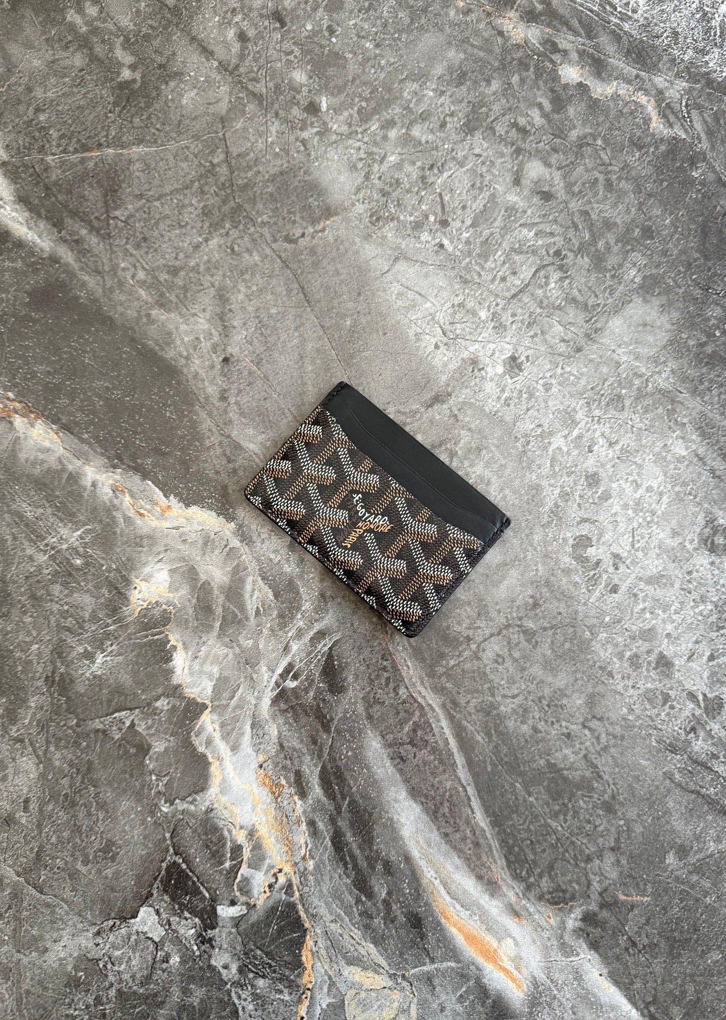 GOYARD SAINT-SULPICE CARD WALLET BLACK