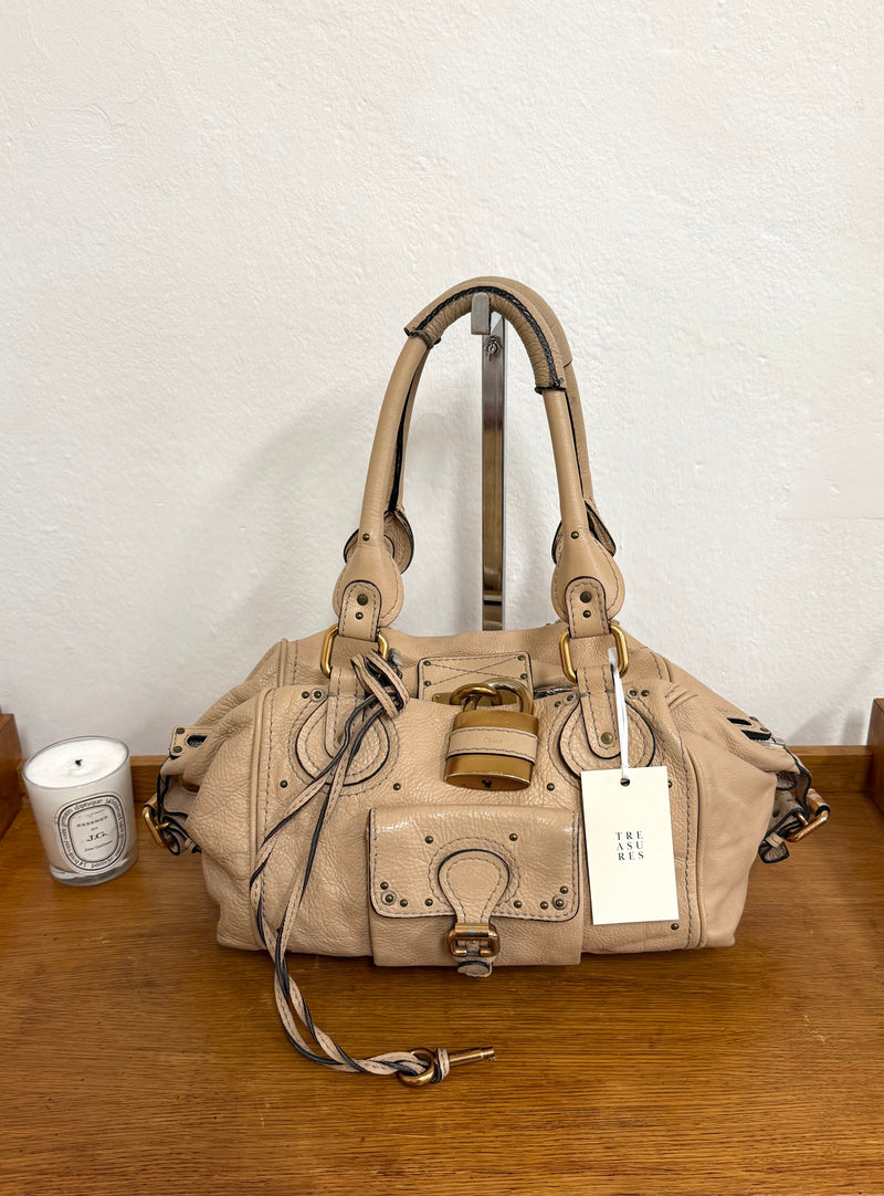 CHLOÉ PADDINGTON BY PHOEBE PHILO BEIGE GOLD HW