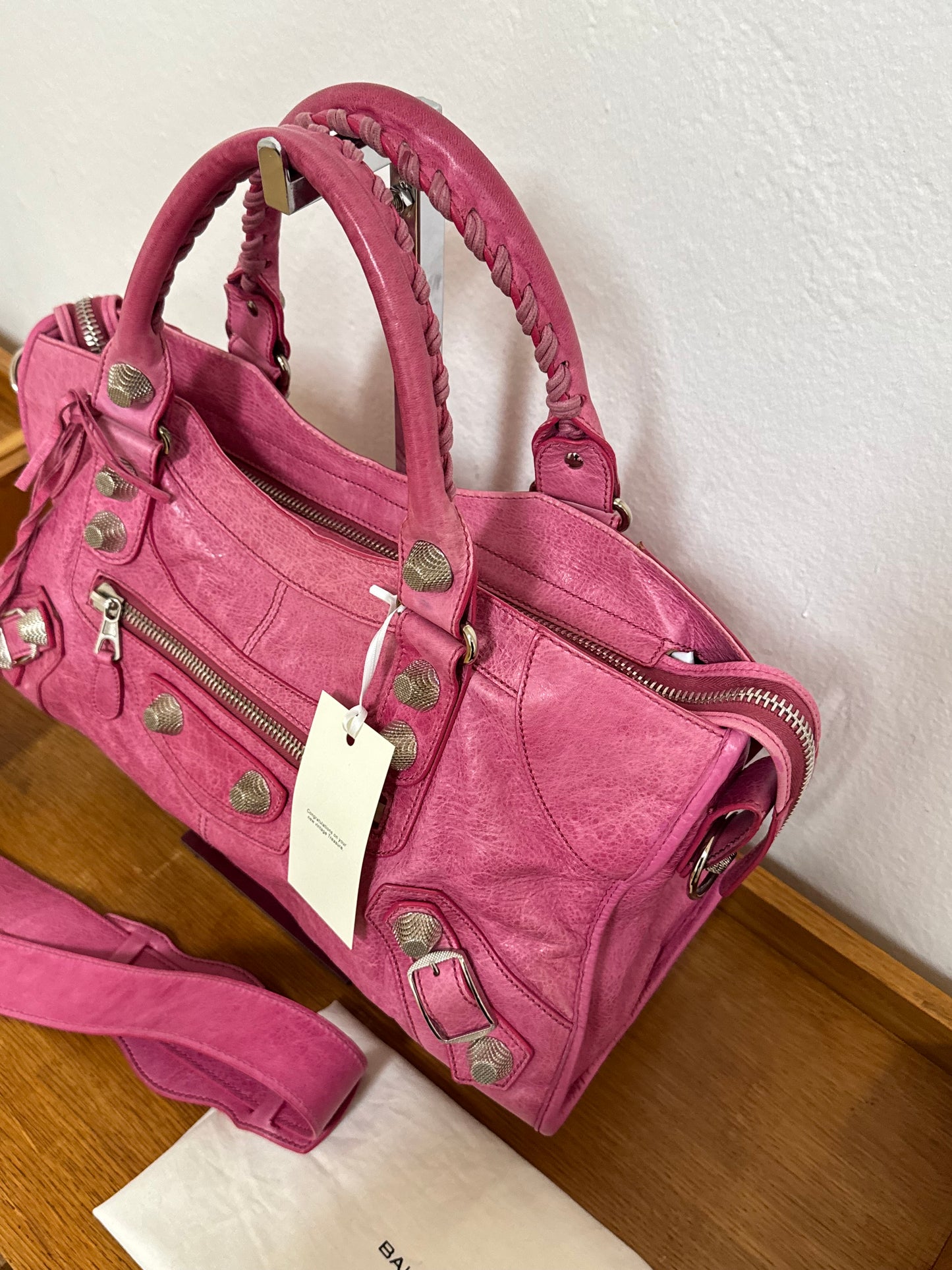 BALENCIAGA CITY BAG PINK