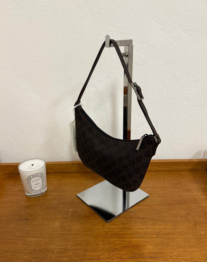 GUCCI GG MONOGRAM POCHETTE BAG BROWN TOM FORD ERA