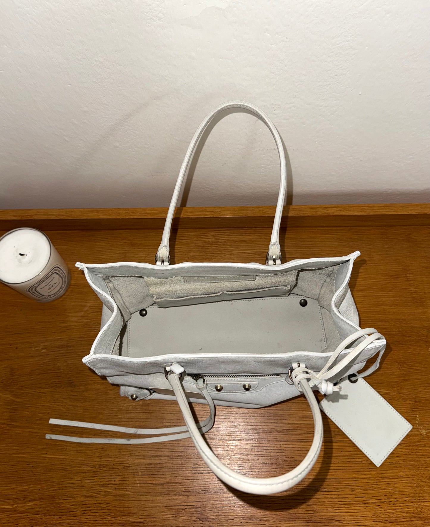 BALENCIAGA PAPIER WHITE BAG