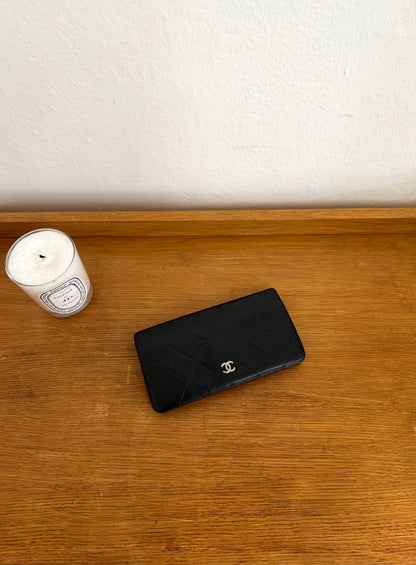 SERIES 11 CHANEL CLASSIC LONG WALLET LAMBSKIN BLACK