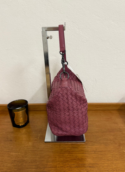 BOTTEGA VENETA INTRECCIATO SHOULDER BAG PINK
