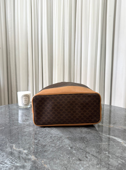 CELINE MACADAM BUCKET BAG & POUCH