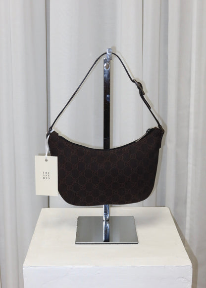 GUCCI GG MONOGRAM POCHETTE BAG BROWN TOM FORD ERA