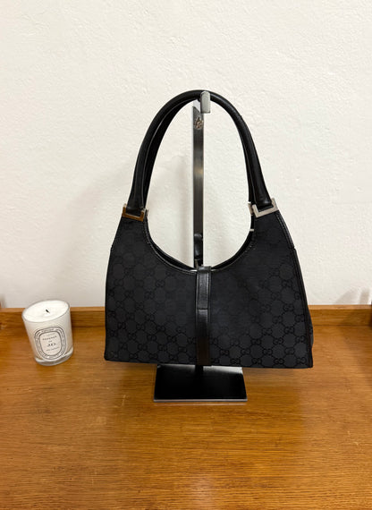 GUCCI JACKIE GG MONOGRAM BLACK BAG