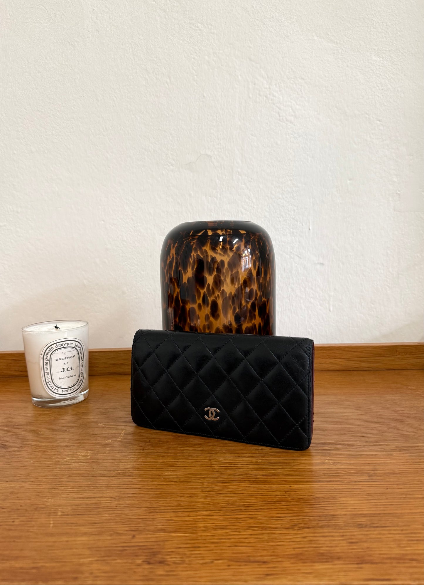 SERIES 14 CHANEL CLASSIC LONG WALLET LAMBSKIN BLACK