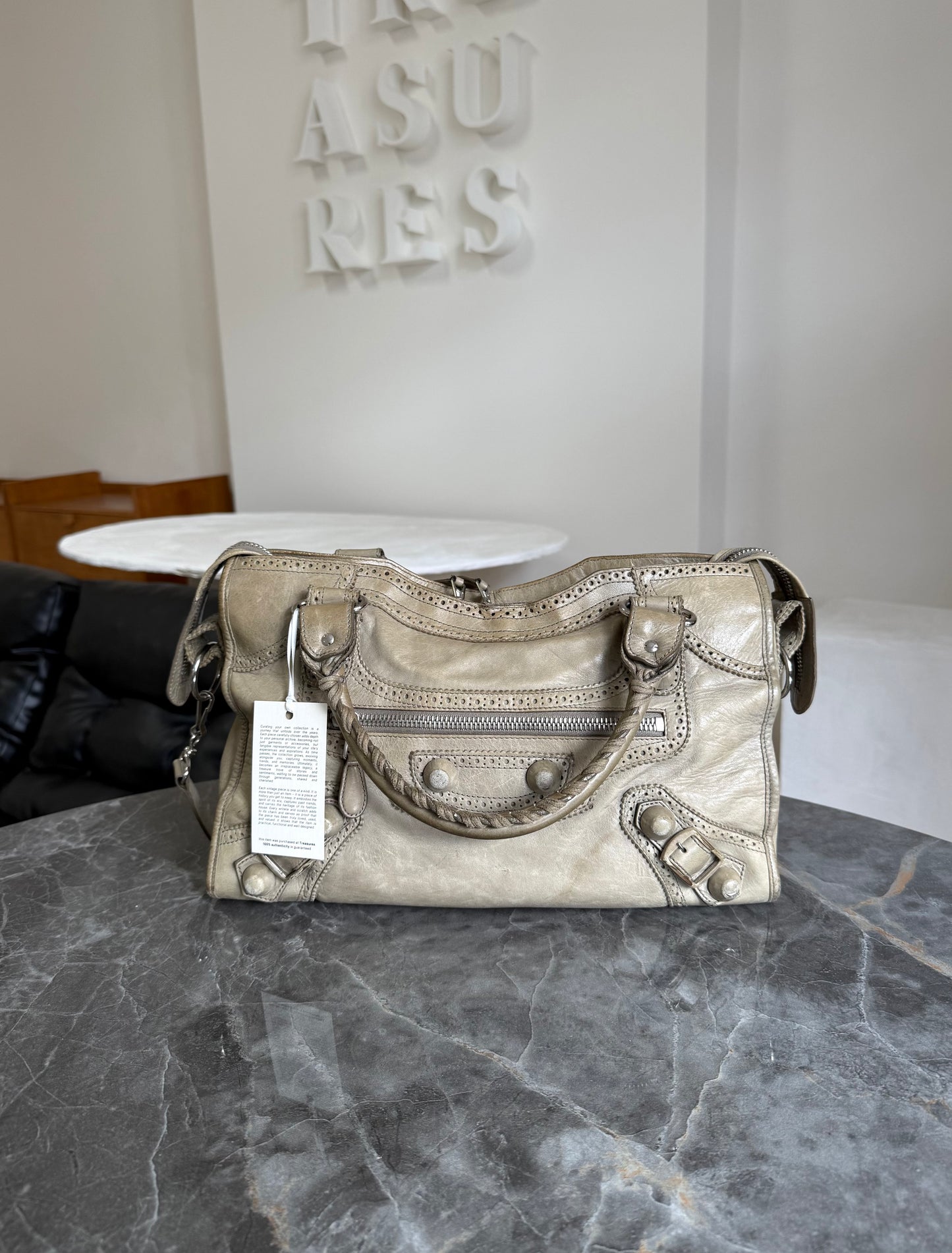BALENCIAGA CITY BAG ECRU