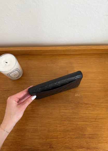 SERIES 14 CHANEL CLASSIC LONG WALLET LAMBSKIN BLACK