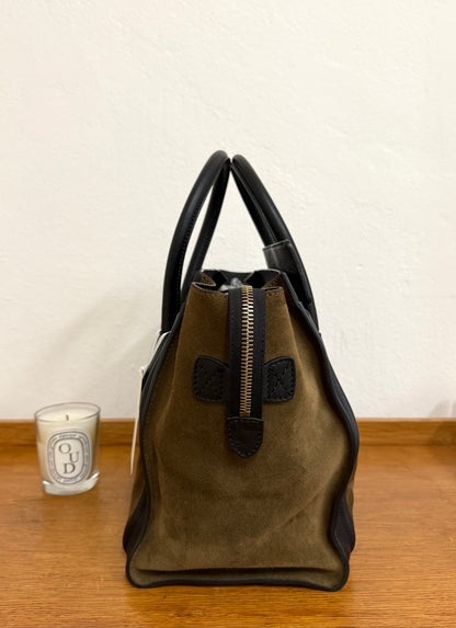 CELINE LUGGAGE BY PHOEBE PHILO SUEDE BAG