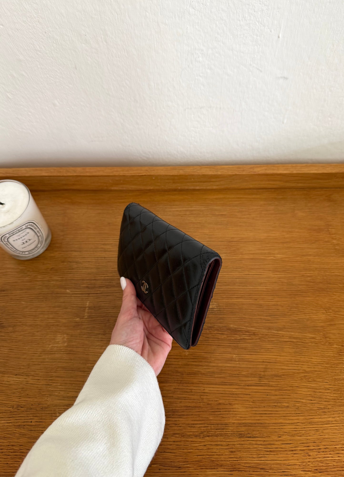 SERIES 14 CHANEL CLASSIC LONG WALLET LAMBSKIN BLACK