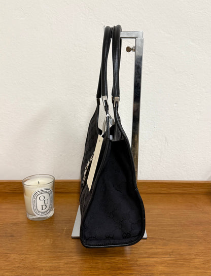 GUCCI JACKIE GG MONOGRAM BLACK BAG