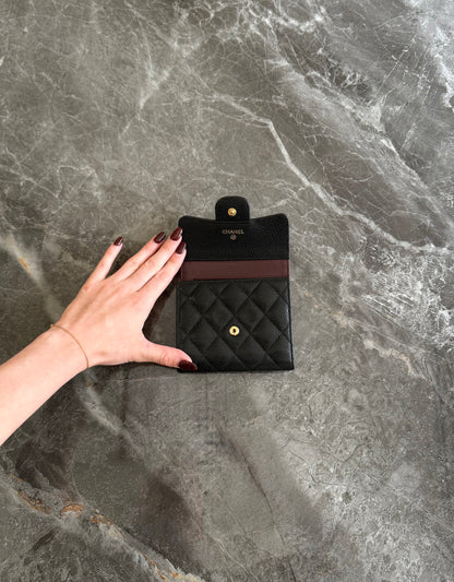 SERIES 24 CHANEL CAVIAR WALLET GOLD HW