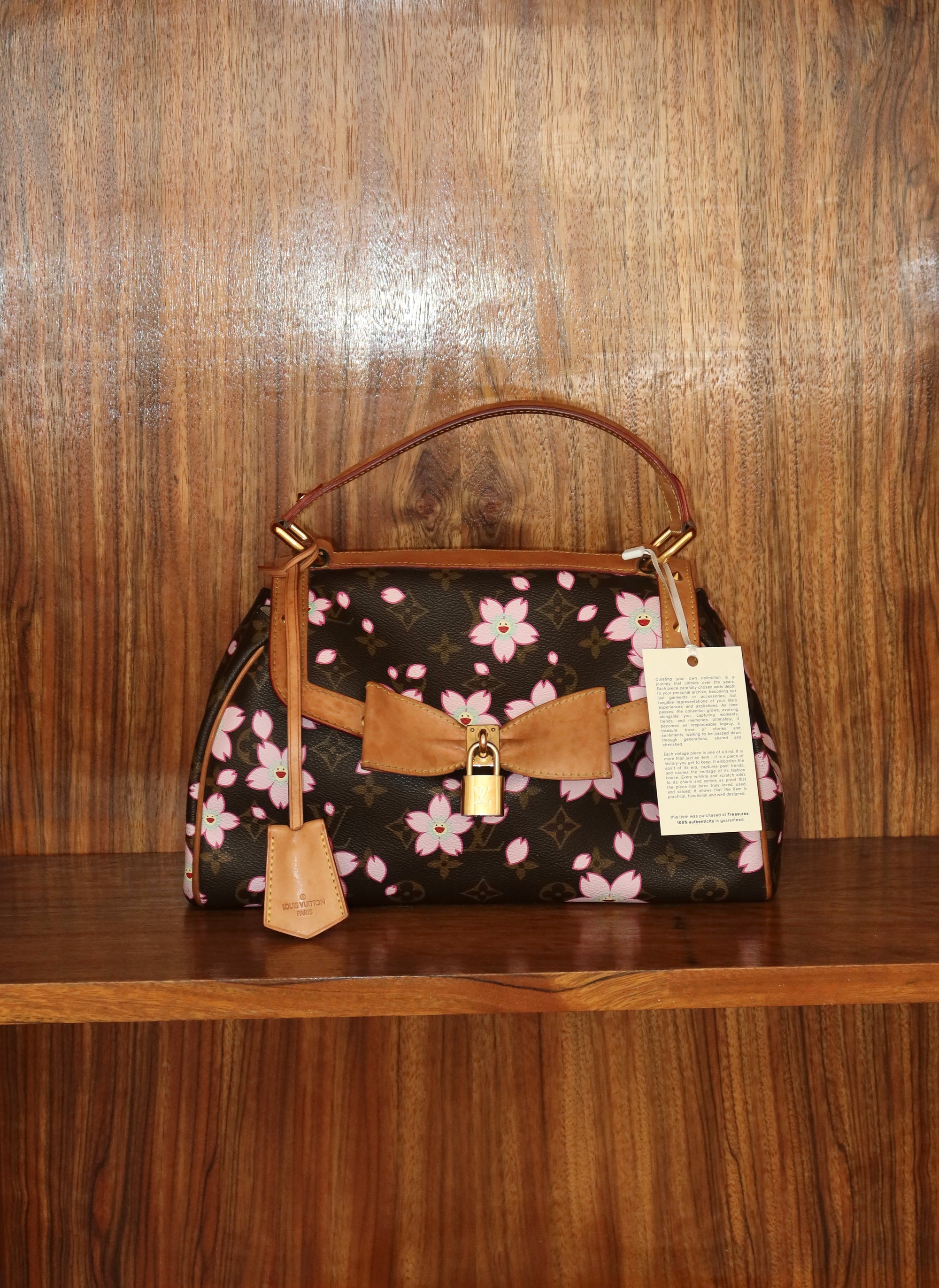 LV TAKASHI MURAKAMI CHERRY BLOSSOM SAC RETRO BOW