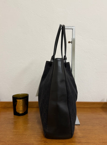 GUCCI GG SHOULDER BAG BLACK & POUCH TOM FORD ERA