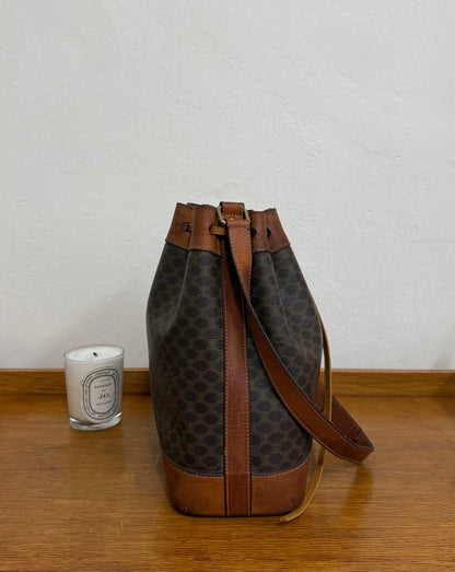 CELINE MACADAM BUCKET BAG & POUCH