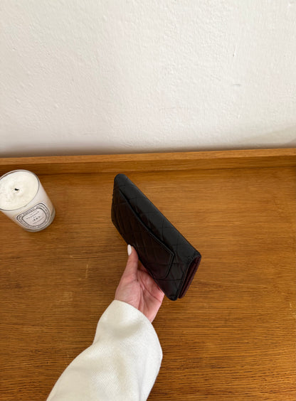 SERIES 14 CHANEL CLASSIC LONG WALLET LAMBSKIN BLACK