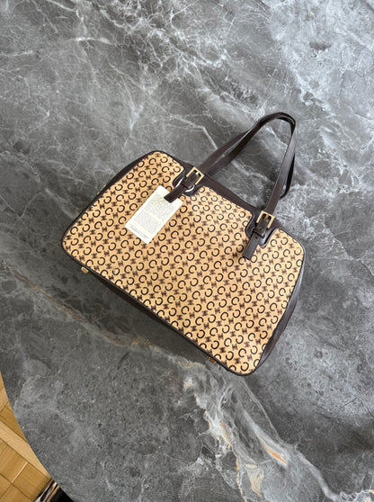 CELINE PONY HAIR CALECHE CC SHOULDER BAG