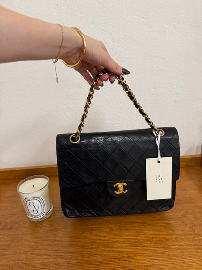 CHANEL DOUBLE FLAP BAG MEDIUM TALL 24K GOLD