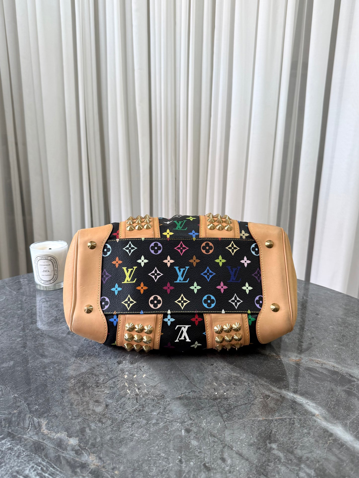 LV X TAKASHI MURAKAMI MONOGRAM MULTICOLOR COURTNEY MM NOIR