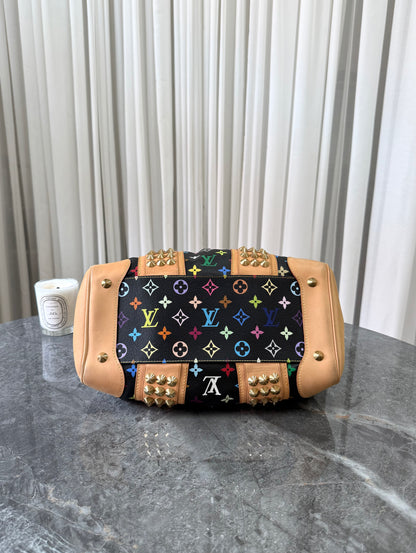 LV X TAKASHI MURAKAMI MONOGRAM MULTICOLOR COURTNEY MM NOIR