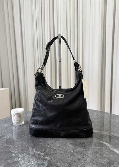Celine Triomphe Hobo Bag Black