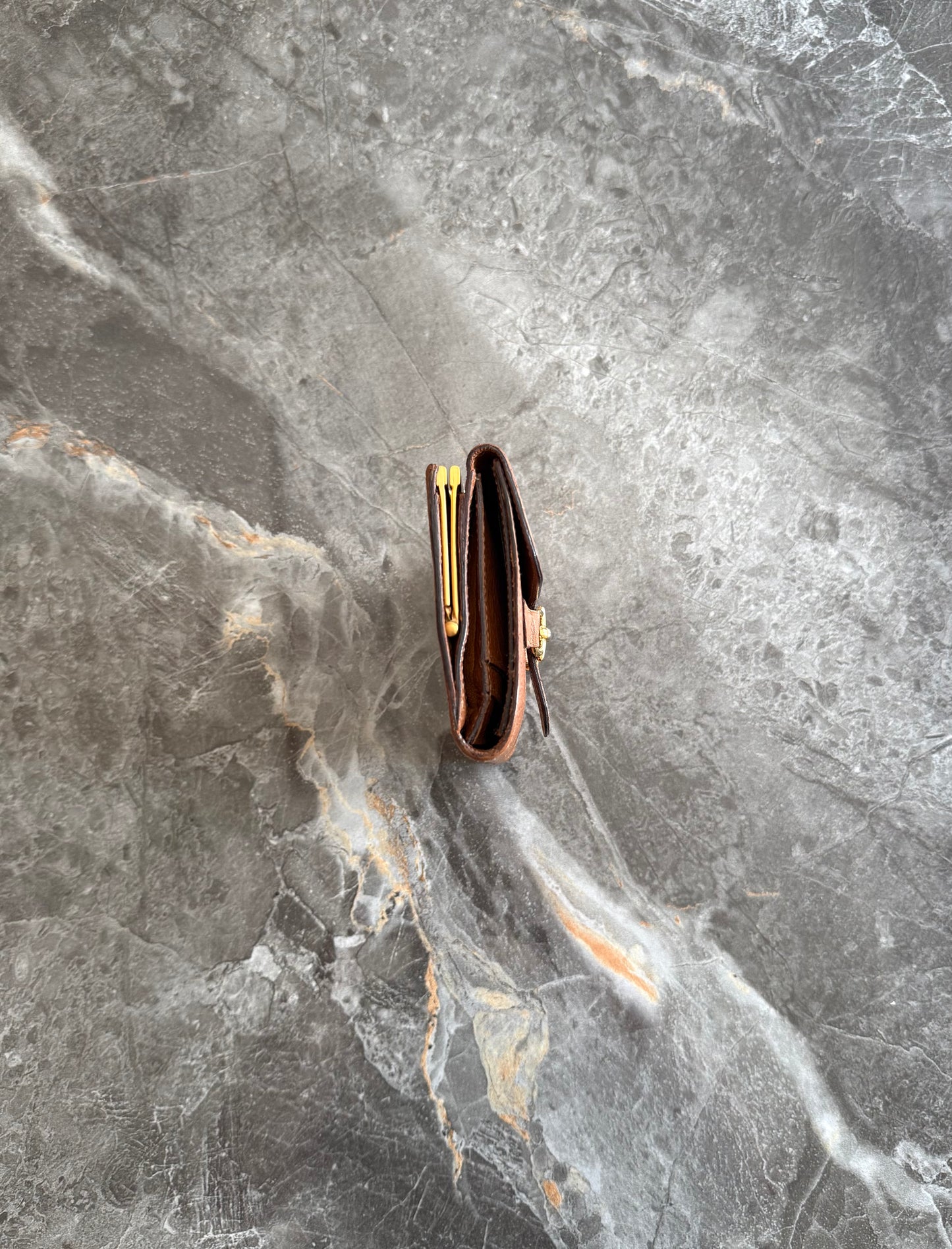 GUCCI HORSEBIT LEATHER WALLET BROWN