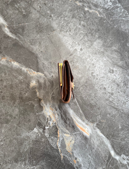 GUCCI HORSEBIT LEATHER WALLET BROWN