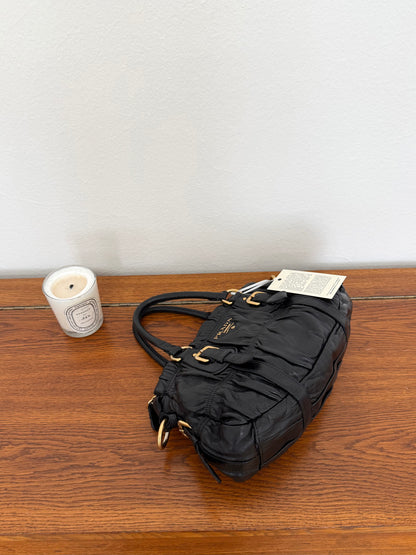 PRADA PROMENADE LEATHER HANDBAG