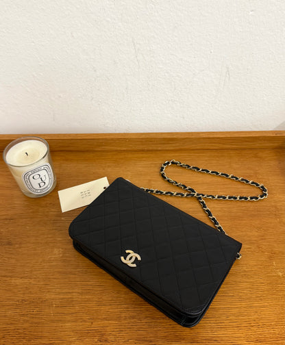 CHANEL FULL FLAP LAMBSKIN BLACK