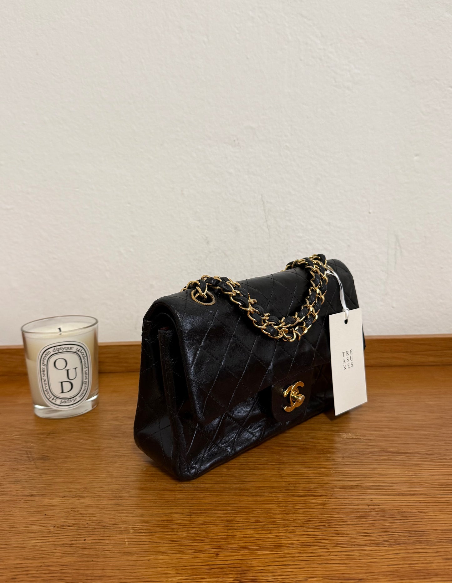 CHANEL CLASSIC DOUBLE FLAP BAG MEDIUM 24K GOLD