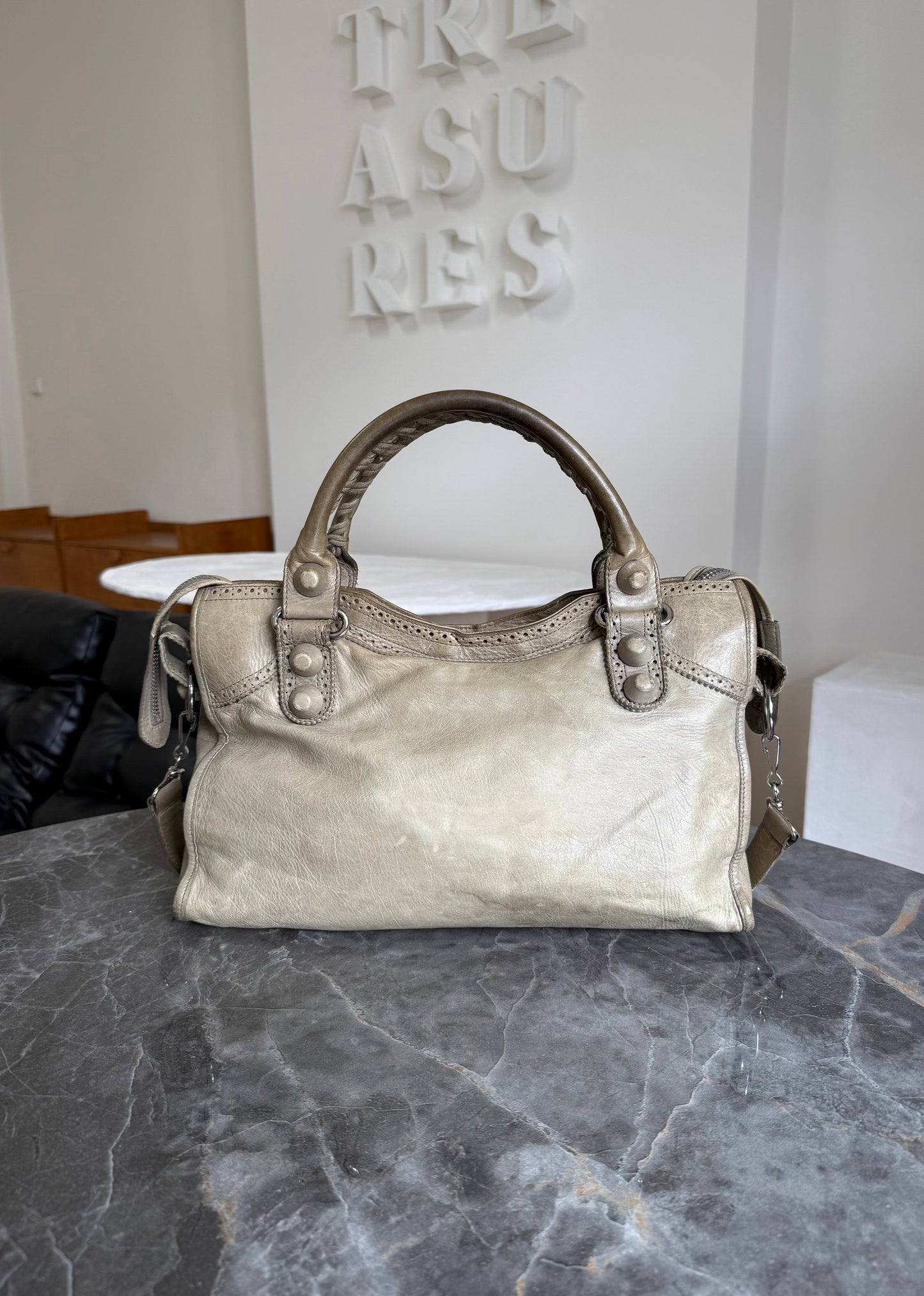 BALENCIAGA CITY BAG ECRU