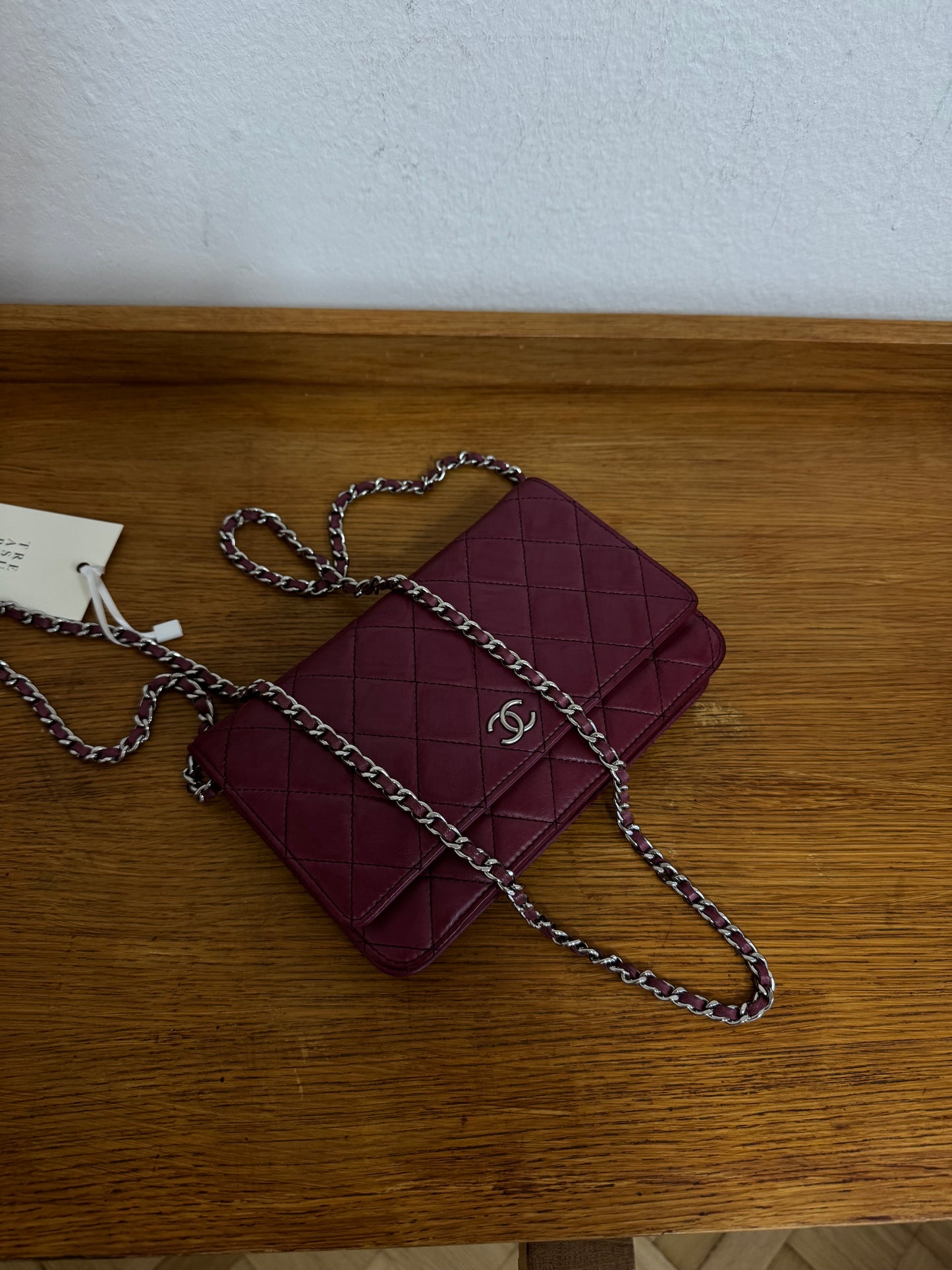 CHANEL LAMBSKIN WOC WINE GRAPE