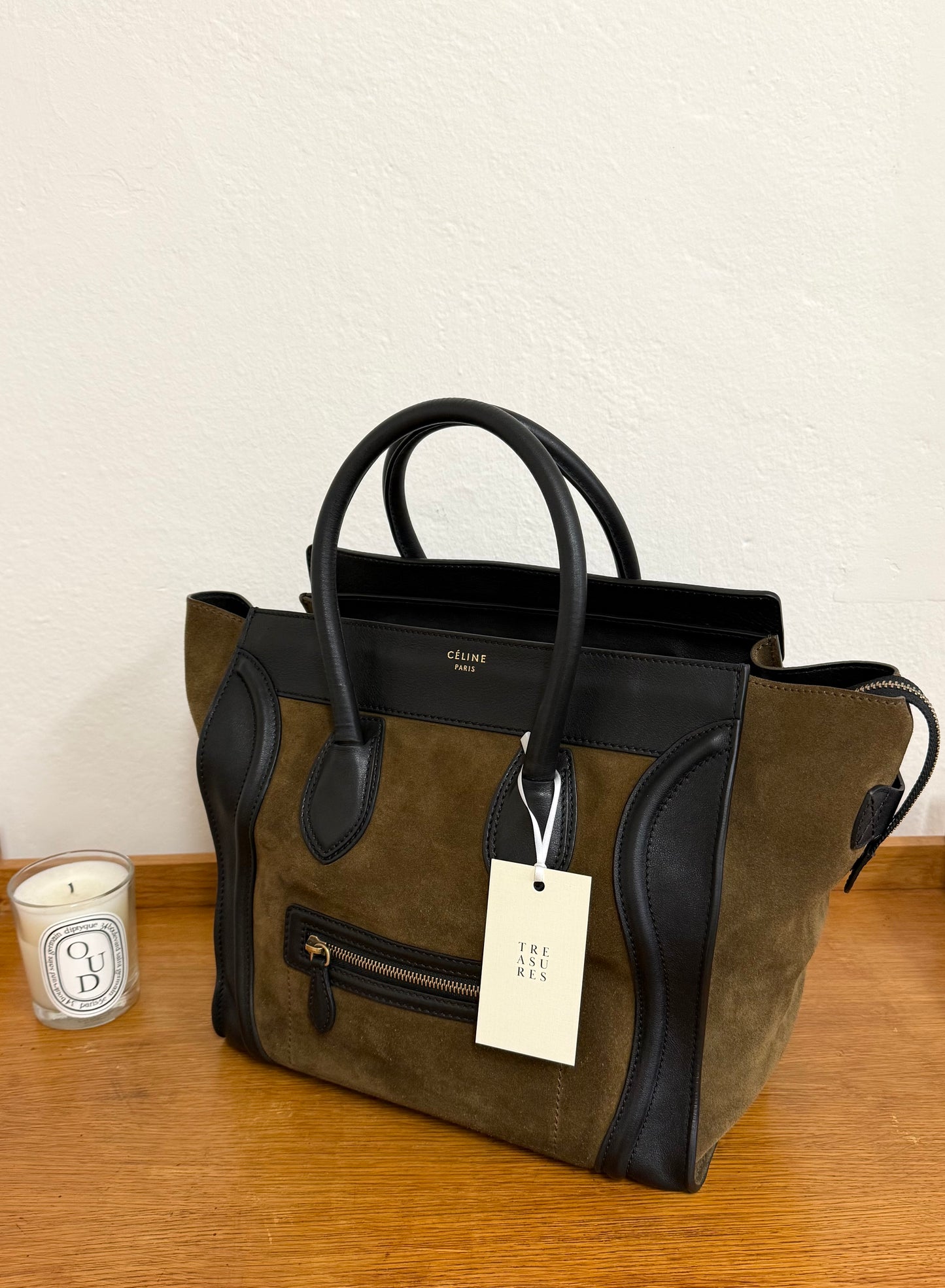 CELINE LUGGAGE BY PHOEBE PHILO SUEDE BAG