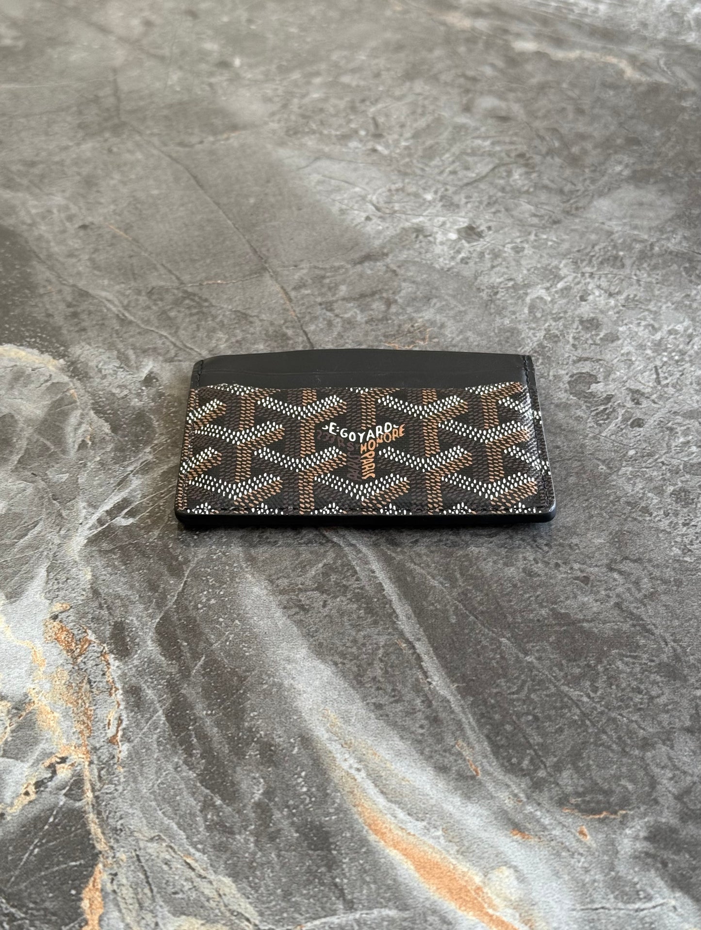 GOYARD SAINT-SULPICE CARD WALLET BLACK
