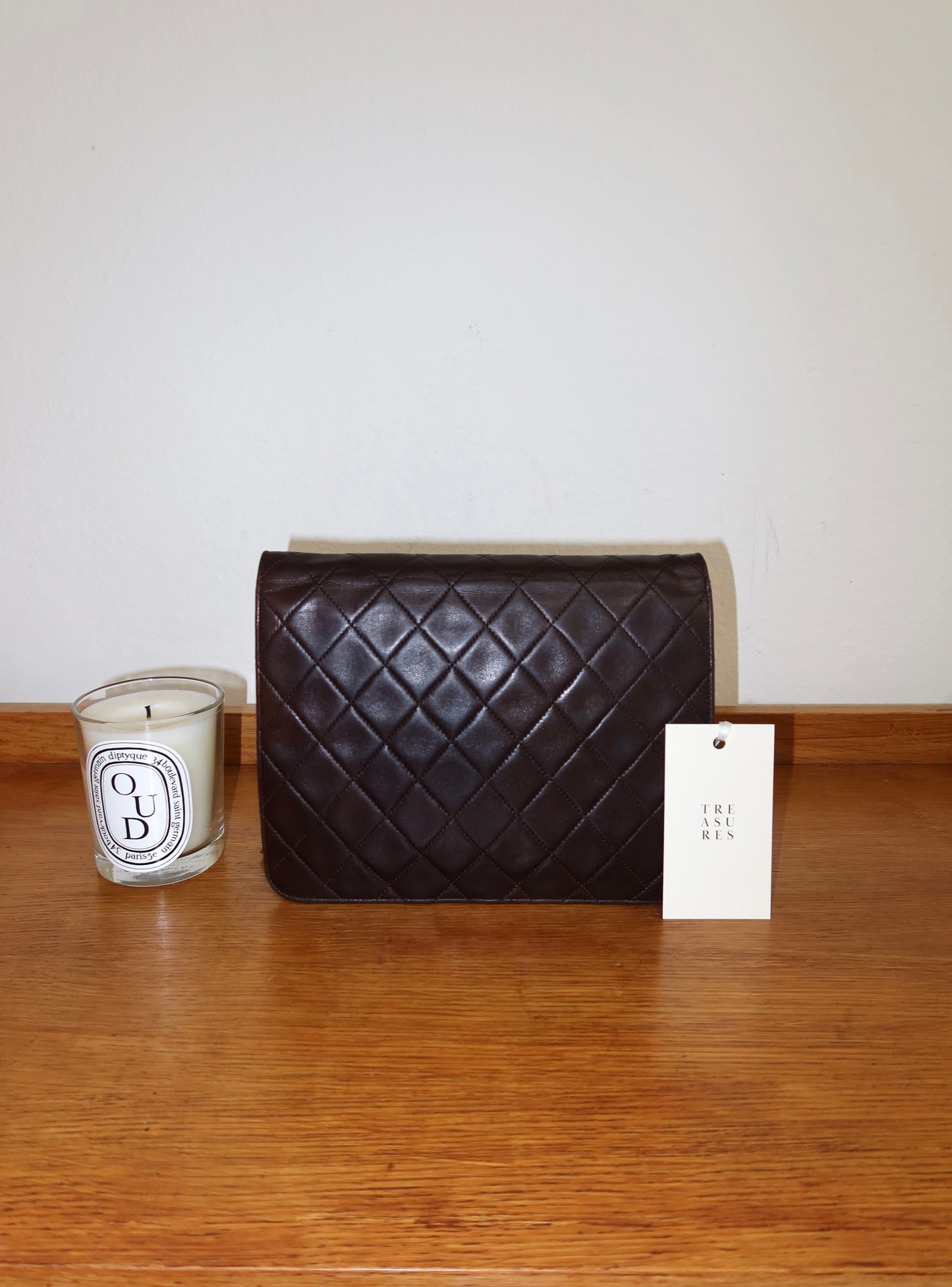 CHANEL CLASSIC SINGLE FLAP BAG BROWN