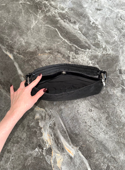 Gucci hobo z černého GG canvasu se stříbrným hardwarem, foto 10