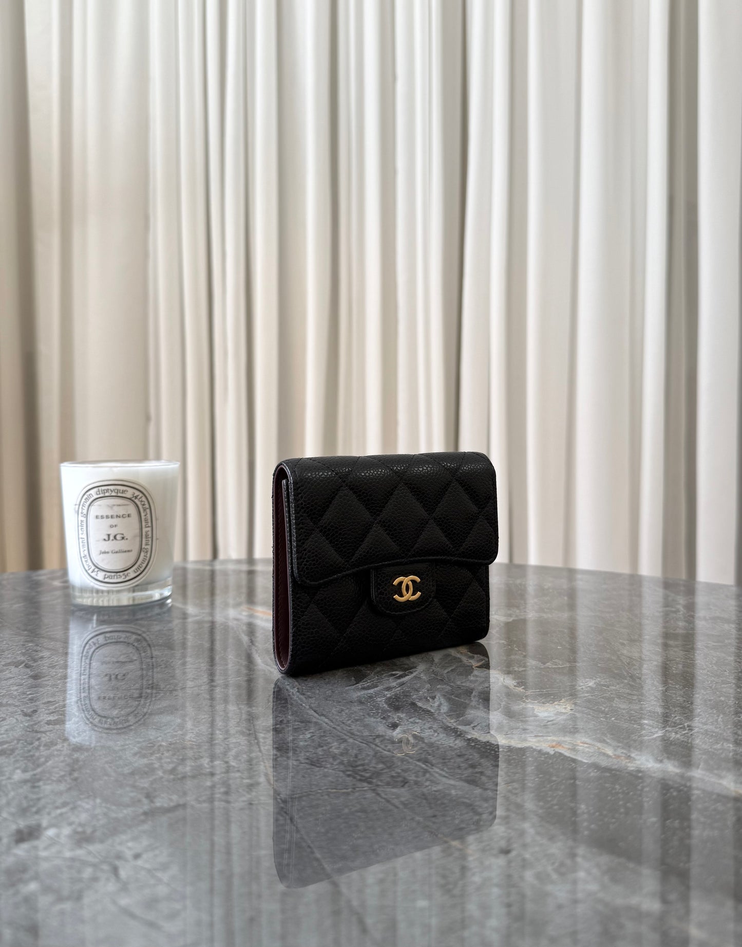 SERIES 24 CHANEL CAVIAR WALLET GOLD HW