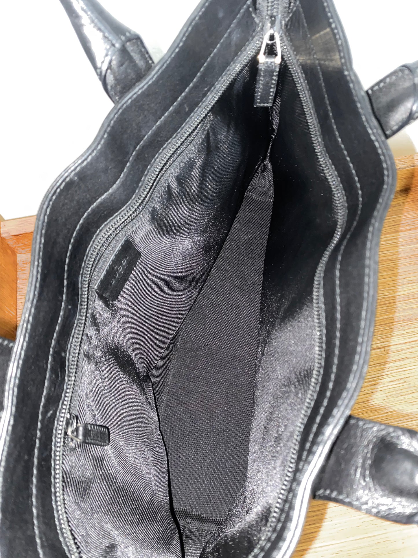 GUCCI GG MONOGRAM BLACK TOTE BAG