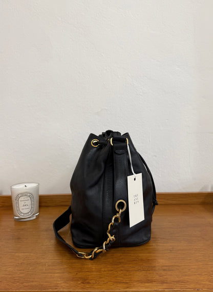 CHANEL BUCKET CC LOGO & POUCH