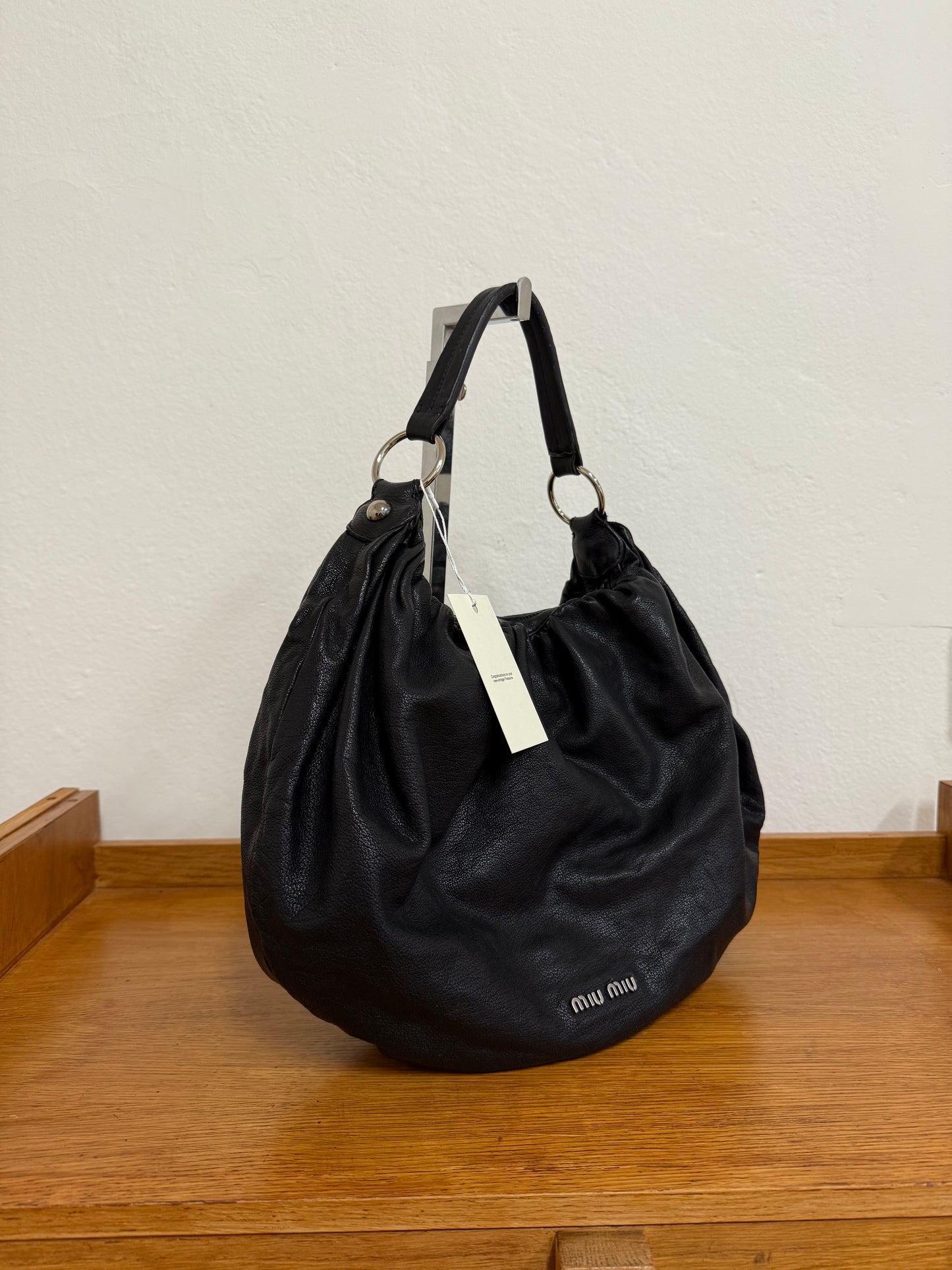 MIU MIU HOBO BAG BLACK