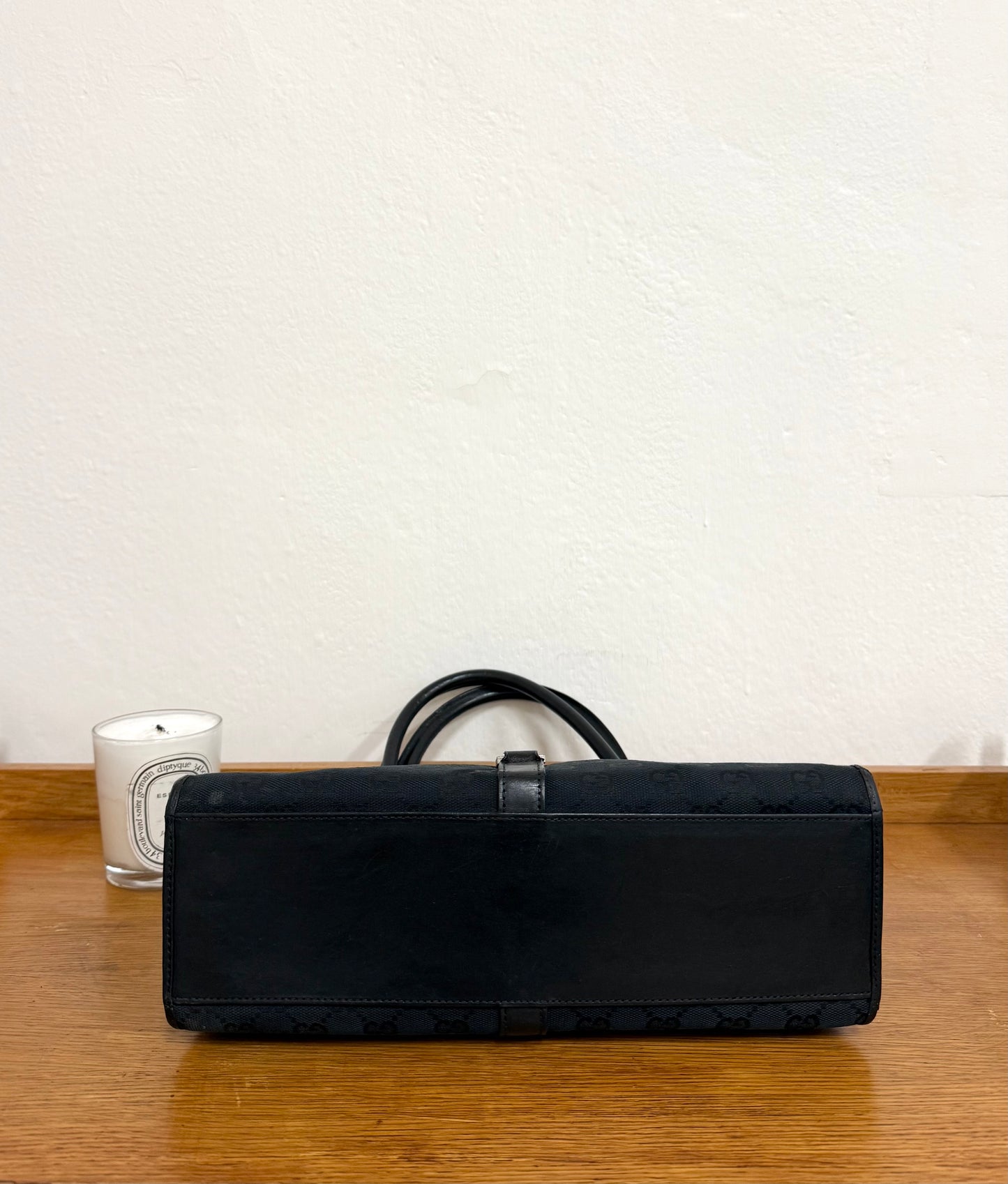 GUCCI JACKIE GG MONOGRAM BLACK BAG